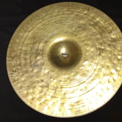 Unbranded Vintage Italian Hand Crash Cymbals 1343g/1467g image 6