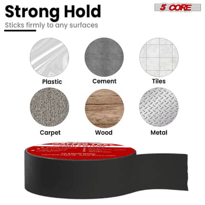 5 Core Gaffers Tape 2" 30 Yards 4Pcs Professional Black Pro Gaff Tape Non Reflective Water Resistant image 5