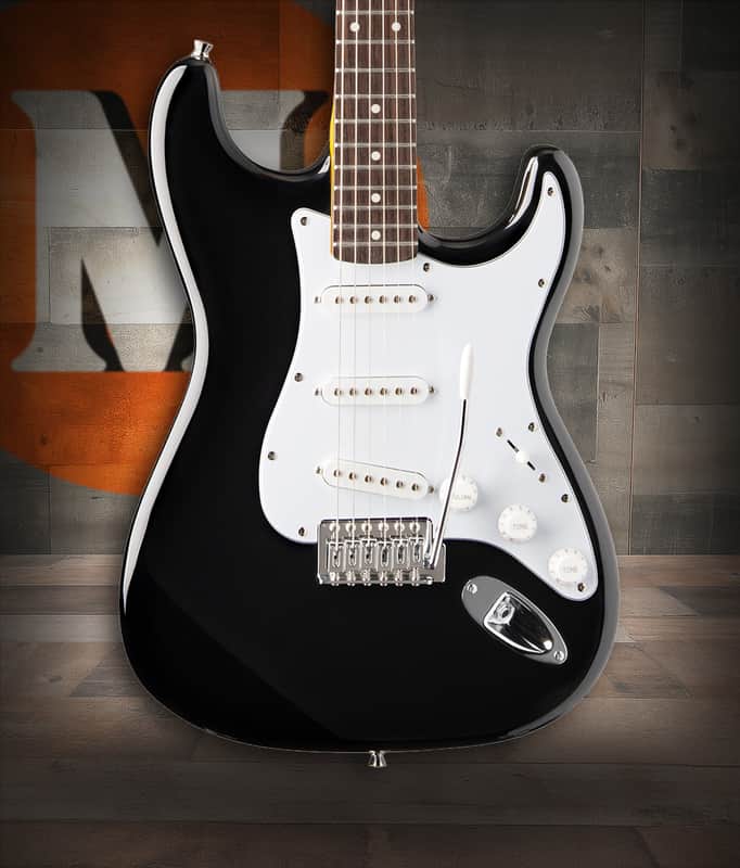 Oscar Schmidt Double Cut Electric Guitar - Black image 1