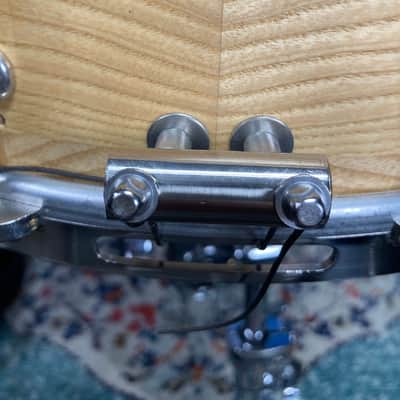 Angel - 14x5.5" Snare Drum Segmented Block Alder Wood Shell 2019 - Clear Oil Finish image 14