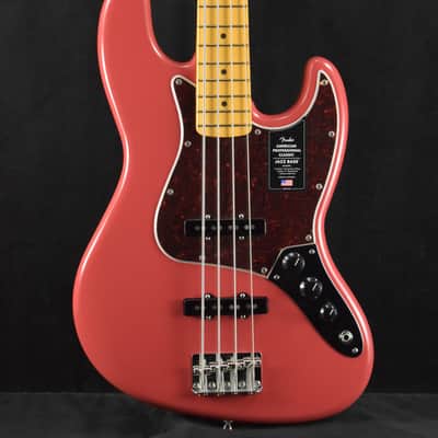 Mint Fender American Professional Classic Jazz Bass Faded Dakota Red Maple Fingerboard image 1