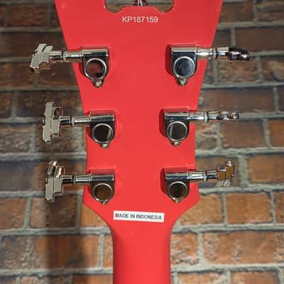 D'Angelico Premier SS Semi-Hollow Single Cutaway Stairstep Tailpiece, Ovangkol Fretboard Fiesta Red w/ Original Gig Bag image 17
