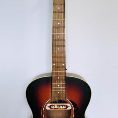 Guild Westerly Collection Series M-240E Troubadour - Pau Ferro Fretboard - 2019 - Present - DeArmond Tone Boss Sound Hole P/U - Vintage Sunburst (VSB) - Satin image 13