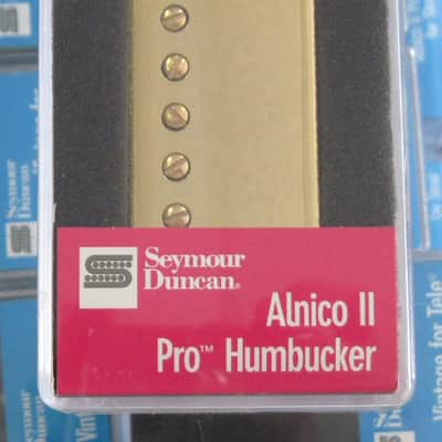 Seymour Duncan Alnico II Pro Humbucker Neck Pickup Gold APH-1n image 1
