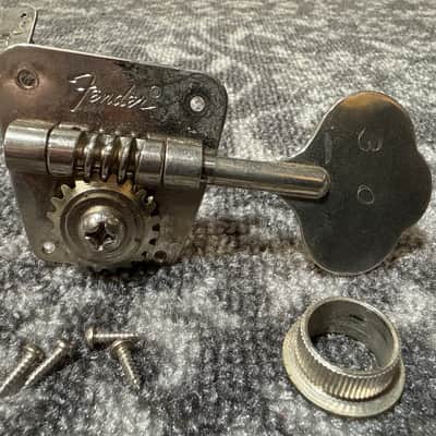 Late 60s Fender Precision Original Set of Nickel Tuners image 6