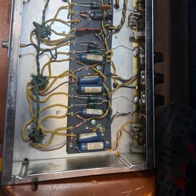 Fender Dual Showman 2-Channel 85-Watt Guitar Amp Head 1965 - Black Panel image 10