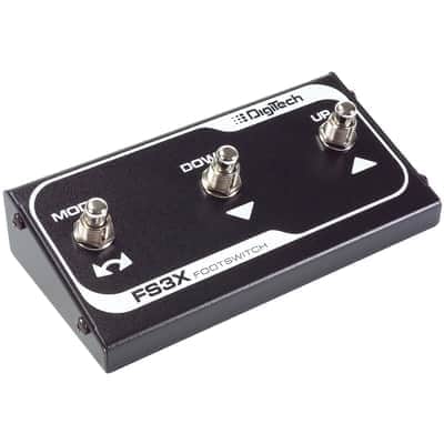 DigiTech FS3X Footswitch(WATCHLIST OFFER)+ 10' Stereo TRS Cable Included Compact Durable 3 Button Metal Chassis Hands-free™ Control Over UP/DOWN Selection Of Models, Mode Changes, Loop Selection, Auto START/STOPS & Record image 3