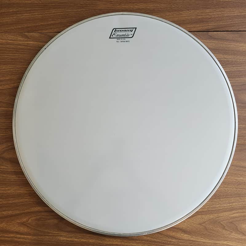 NOS Ludwig Ensemble 23.5" Timpani Drum Head Smooth White mid 80s/early 90s image 1