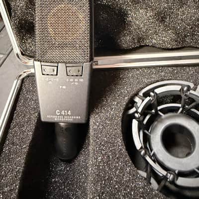 AKG C414 XLS Large Diaphragm Multipattern Condenser Microphone 2010s - Black image 2