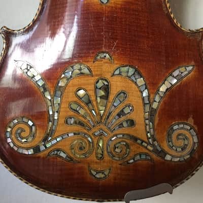 Early 1900's Vintage Gypsy Violin with Beautiful Inlay Detail image 2
