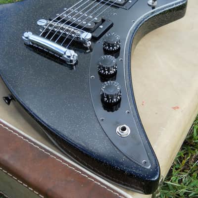 Early 80's Guild X-79, Original, Beautiful Black Metallac, Great Cond, OHSC! image 3