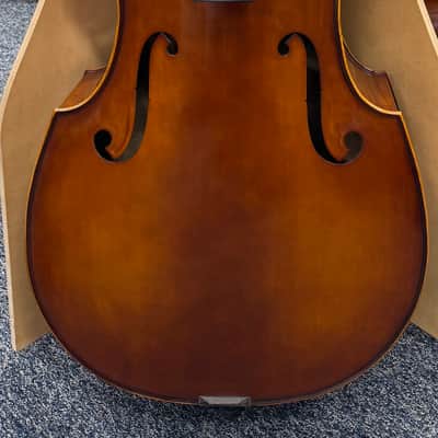 Aged Fully Carved Upright Double Bass - Left Handed image 2