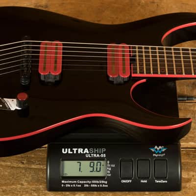 Schecter Sunset-7 - Ebony - Red Dawn - 7-String image 8