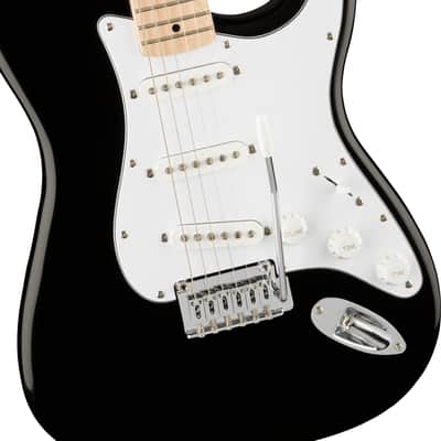 Affinity Series® Stratocaster®, Maple Fingerboard, White Pickguard, Black image 3