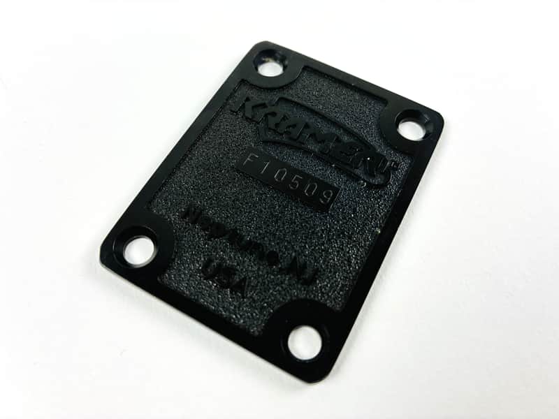 Kramer Neptune, NJ Neck Plate – Serial F10509 86/87 - Black image 1