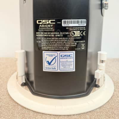 QSC AD-C6T-WH - Ceiling Speakers (Pair - White) - 70/100V - Like New w/ Original Box & Installation Kit image 6