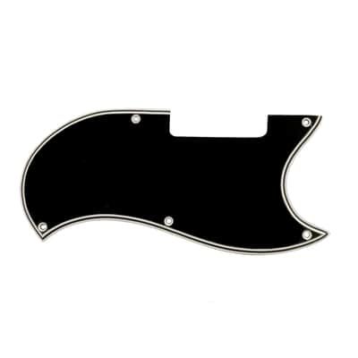 New 5 Ply Black/White WIDE BEVEL Pickguard for Gibson 1965-1968 EB-0 & EB-3 Bass Made In USA image 2
