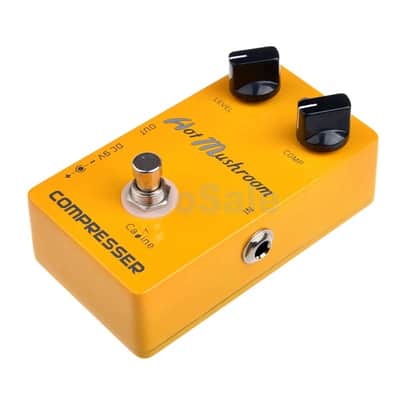 Caline CP-10 Hot Mushroom Compressor RED Script True Bypass Guitar Effect Pedal image 2