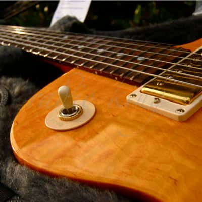 ULTRA RARE! * 2002 Gibson USA Les Paul Junior Special PLUS * Trans Amber TIGER FLAME ! * Standard image 16