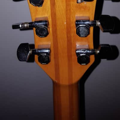Vintage Midco Lotus L-1000 Electric Guitar Double Cutaway Two Tone  White Ash & Walnut Neck Thru Body FREE SHIPPING!! image 5