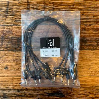 After Later Audio 30cm Double-end Stackable Patch Cable 5 Pack - Black image 3