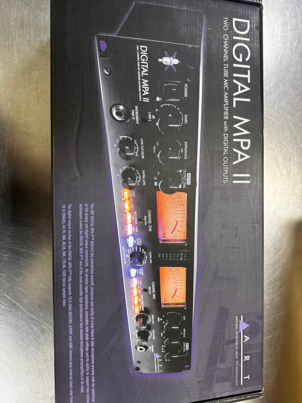 ART Digital MPA II Rackmount 2-Channel Microphone Preamp 2009 - Present - Black image 1