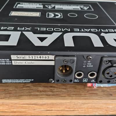 Behringer Autoquad XR2400 4-Channel Expander / Gate 2000s - Black / Silver image 4