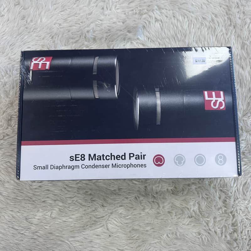 sE Electronics sE8 Small Diaphragm Cardioid Condenser Microphone Matched Stereo Pair 2018 - Present - Black image 1