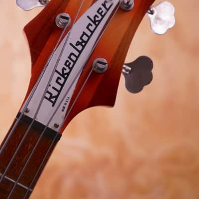 1966 Rickenbacker 4005 Hollow Bass Guitar in Fireglo, with Hard Case (Used) image 5