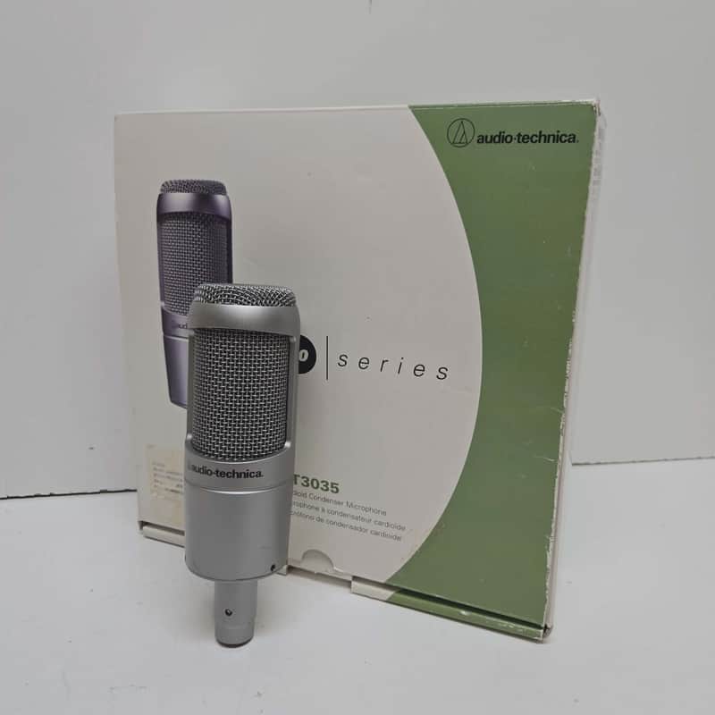 Audio-Technica AT3035 Large Diaphragm Cardioid Condenser Microphone 2002 (Japan) - Grey image 1