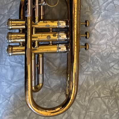 1954 Olds Recording Cornet + Protec case & 2 mpc image 7