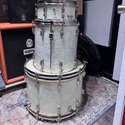 WFL - 1950s Buddy Rich, Super Classic 4-Piece Drum Set, Complete! 22", 16", 13", 5.5x14", WMP w/All Nickel Hardware and Stands. Immaculate! image 5
