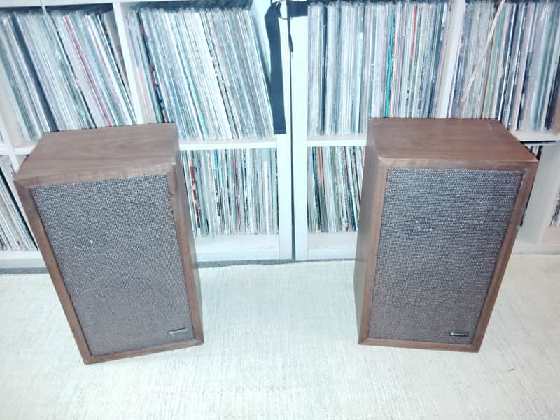 Criterion 77 Bookshelf Speakers 30 Watt 8 Ohm Vintage 60s USA 60s image 1