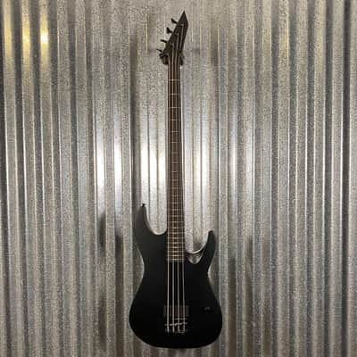 ESP LTD M-4 Black Metal Black Satin 4 String Bass LM4BKMBLKS1 #2076 Used image 2