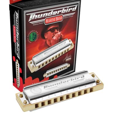 Hohner M2011BXL-LF Marine Band Thunderbird Harmonica – Key of Double Low F-NEW image 1