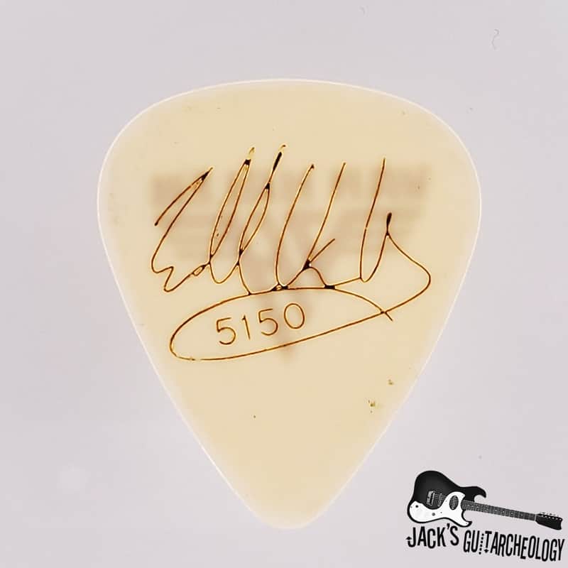 Authentic Eddie Van Halen Pick from 5150 Tour (1986-1988, White