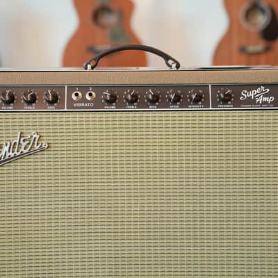 Fender '62 Super Amp Reissue 2-Channel 40-Watt 2x10" Guitar Combo 2025 - Present - Brown / Wheat image 3