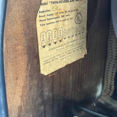1965 Fender Twin Reverb 2x12 image 5