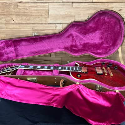 Gibson Les Paul Custom Premium Plus Guitar - USA- 1999 - Wine Red flame top w/OHSC image 24