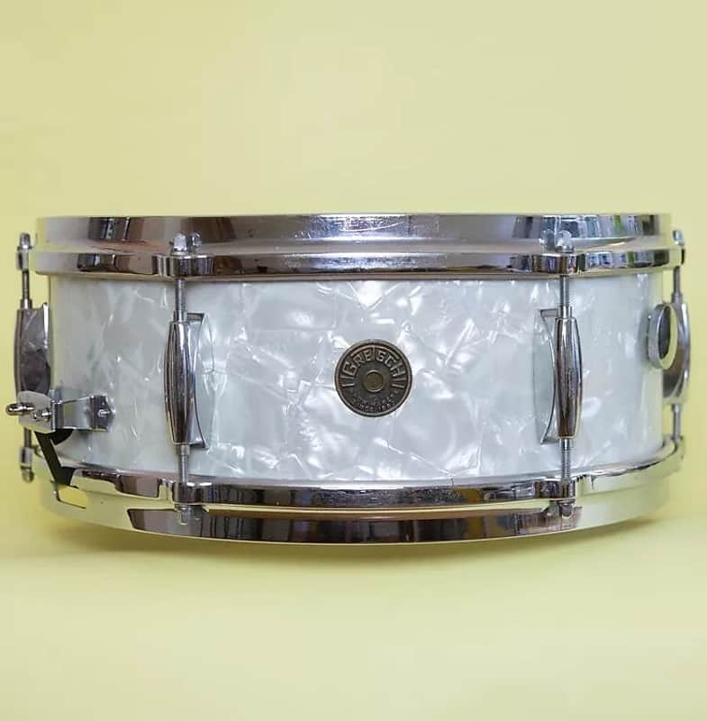 Gretsch Round Badge 4105 Dixieland 14x5.5" 6-Lug Snare Drum 1958 - 1971 image 1