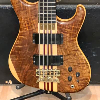 Rare 1996 Alembic Elan Natural Maple, Walnut & Purple Heart Neck Thru, OHSC image 18