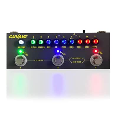 Cuvave Multi Effects Pedal Delay Chorus Phaser Tremolo Reverb Effect Pedal CUBE BABY Rechargeable Gu image 2