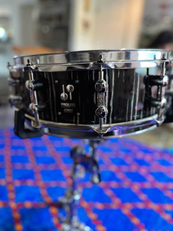 Sonor ProLite 5X14 Ebony White Stripe Snare image 1