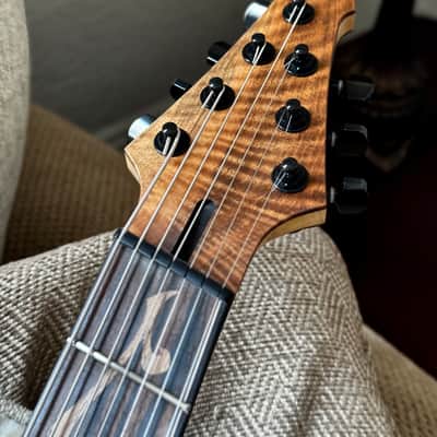 Carillion Polaris 7 Fan Fret - One Piece Old Stock Figured Walnut image 12