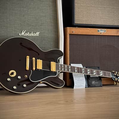 Gibson Custom Shop ES-345 Stereo Reissue Walnut Nur 3,99kg trotz Varitone! Gibson BB.King Customshop Case! 2008 - Walnut image 25