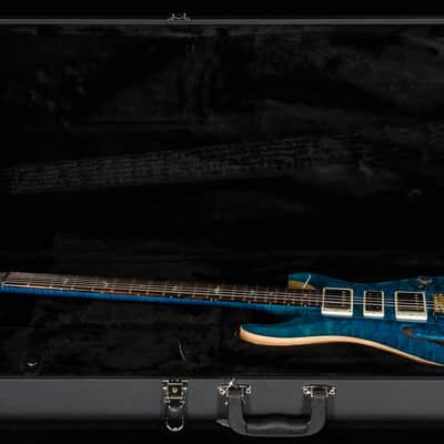 PRS Wood Library Willcutt Exclusive Special Semi-Hollow Quilt Maple Carroll Blue 10 Top (061) image 7