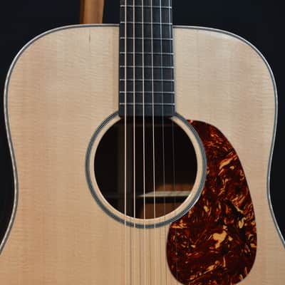 Brand New Huss and Dalton DM Custom Dreadnought Acoustic Guitar - Spruce/Mahogany, Natural image 3