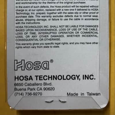 Hosa CFS-106 Guitar Patch Cable Molded Right-angle to Same - Black image 3