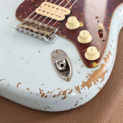Fender Custom Shop '60s Roasted HS Stratocaster Heavy Relic Sonic Blue image 12