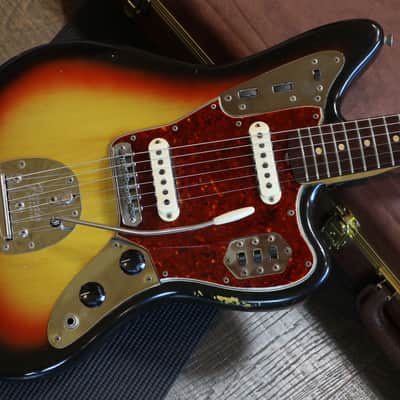Vintage! 1964 Fender Jaguar All Original Pre-CBS Electric Guitar Sunburst + HSC image 3